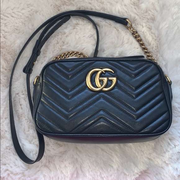 AUTHENTIC Gucci GG Marmont SM Camera Shoulderbag - Picture 7 of 14